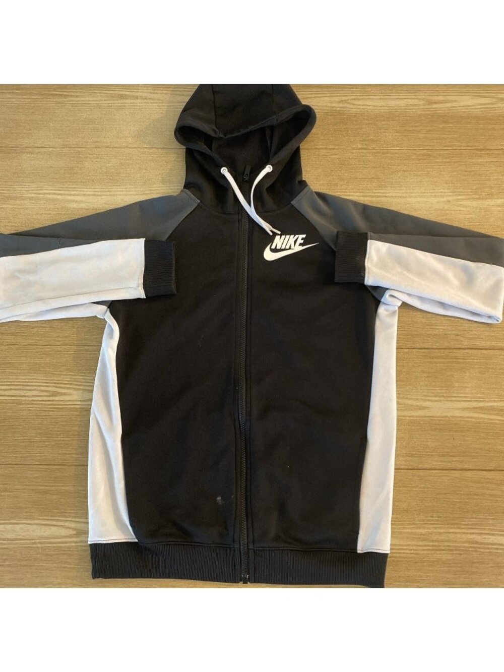 Nike Boys Hooded Sweater Youth Kids Hoodie Fleece Logo Sweatshirt Size XS